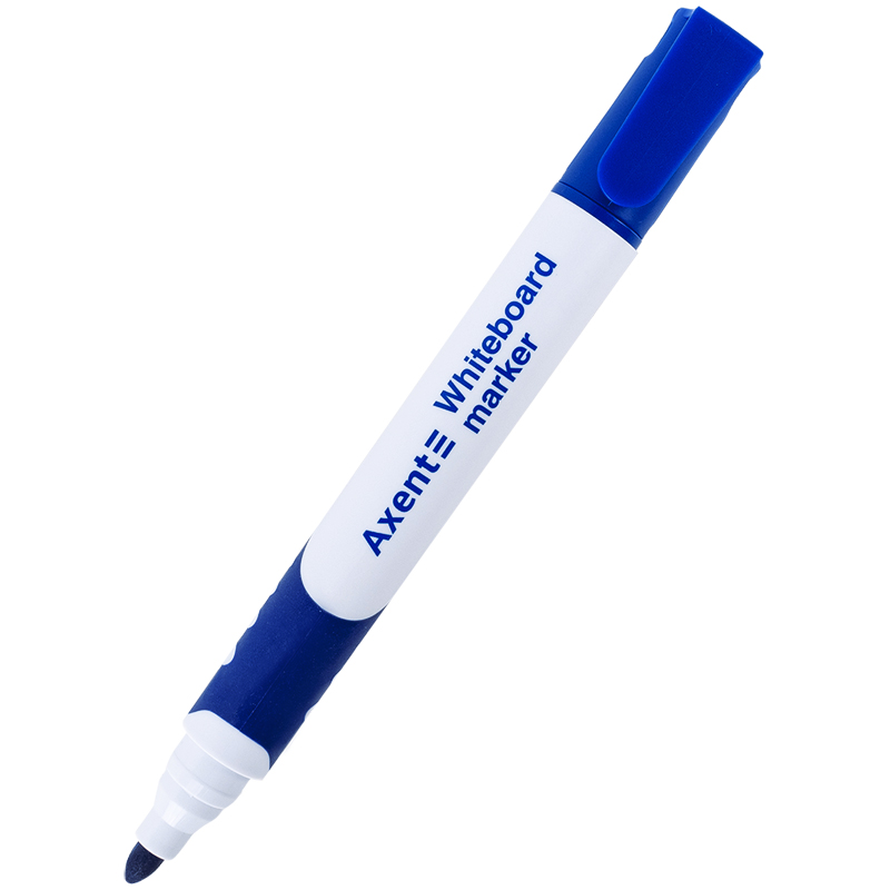 Маркер Axent Whiteboard Comfort Grip 2552-02-A, 2 мм, круглий синій